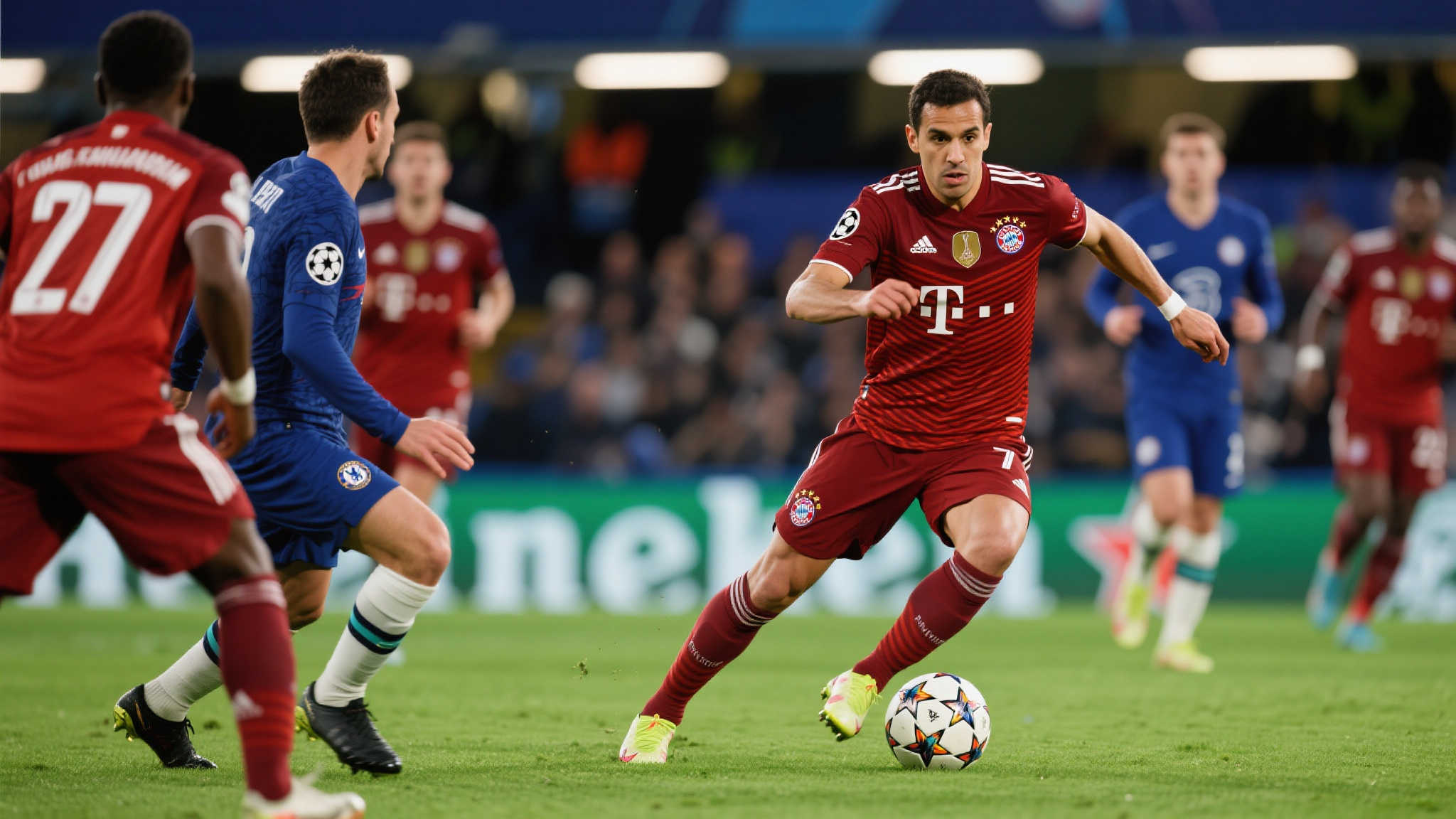 欧冠24／25赛季机会制造榜：登贝莱与拉菲尼亚并列前三